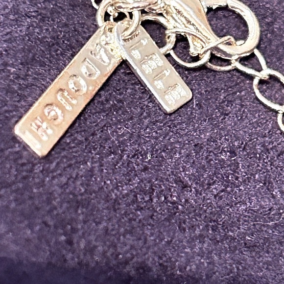 ✨Beautiful Delicate Rare Lele Sadoughi Silver Circle Necklace - Picture 6 of 16